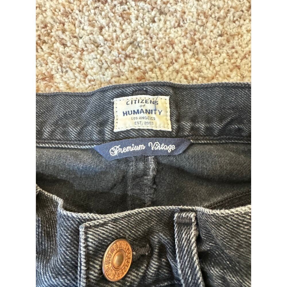 Citizens of Humanity Premium Vintage jean skirt, mini; button fly; Black; 25 - Picture 3 of 8